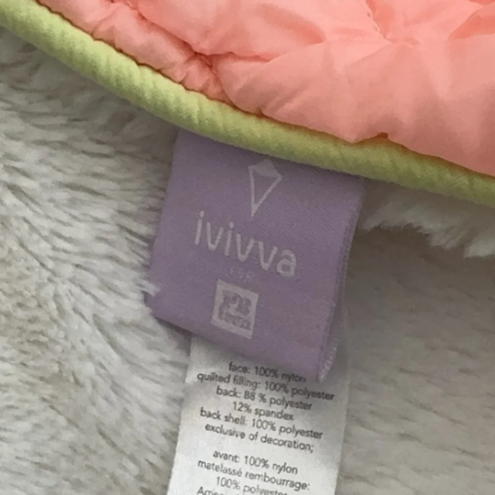 Lululemon Ivivva Pottery Barn‎ Teen Pink Quilted Puff Throw Blanket 50 x 60
